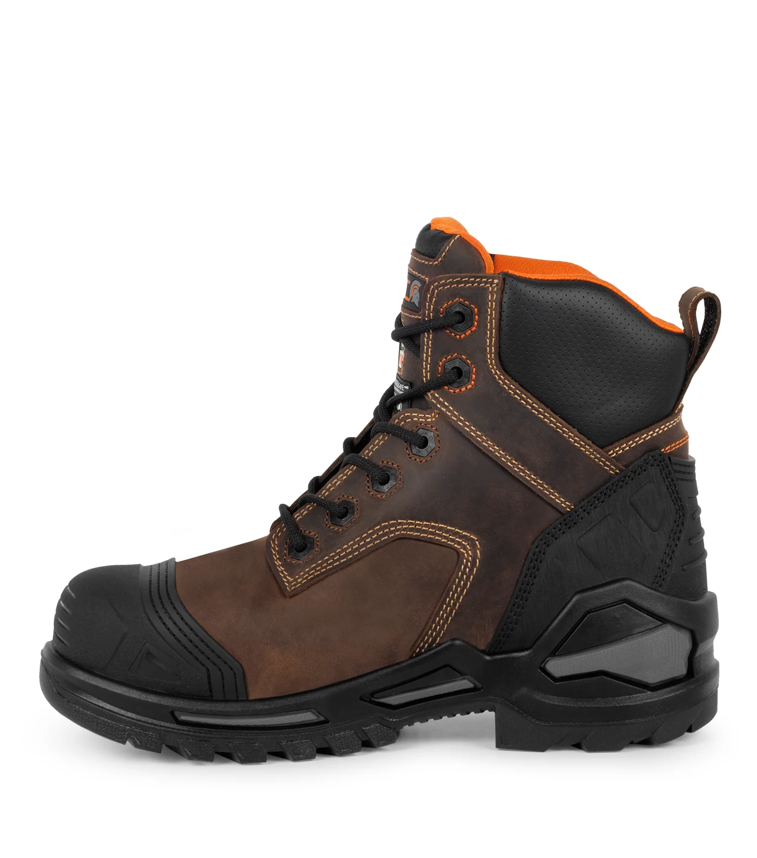 Blade6, Brown | 6” Waterproof Leather Work Boots | Vibram Megarip Pro - Image 3