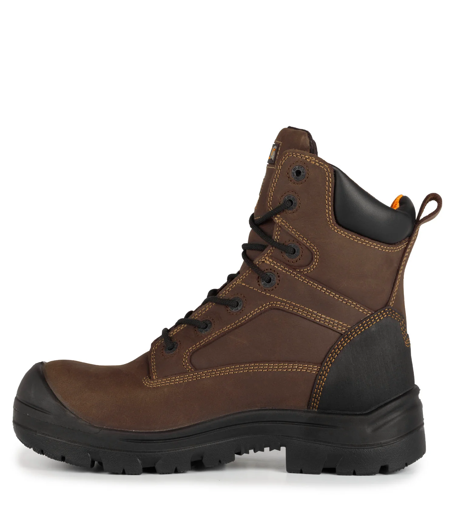Morgan, Brown | 8" Leather Work Boots | Vibram TC4+ Outsole - Image 3