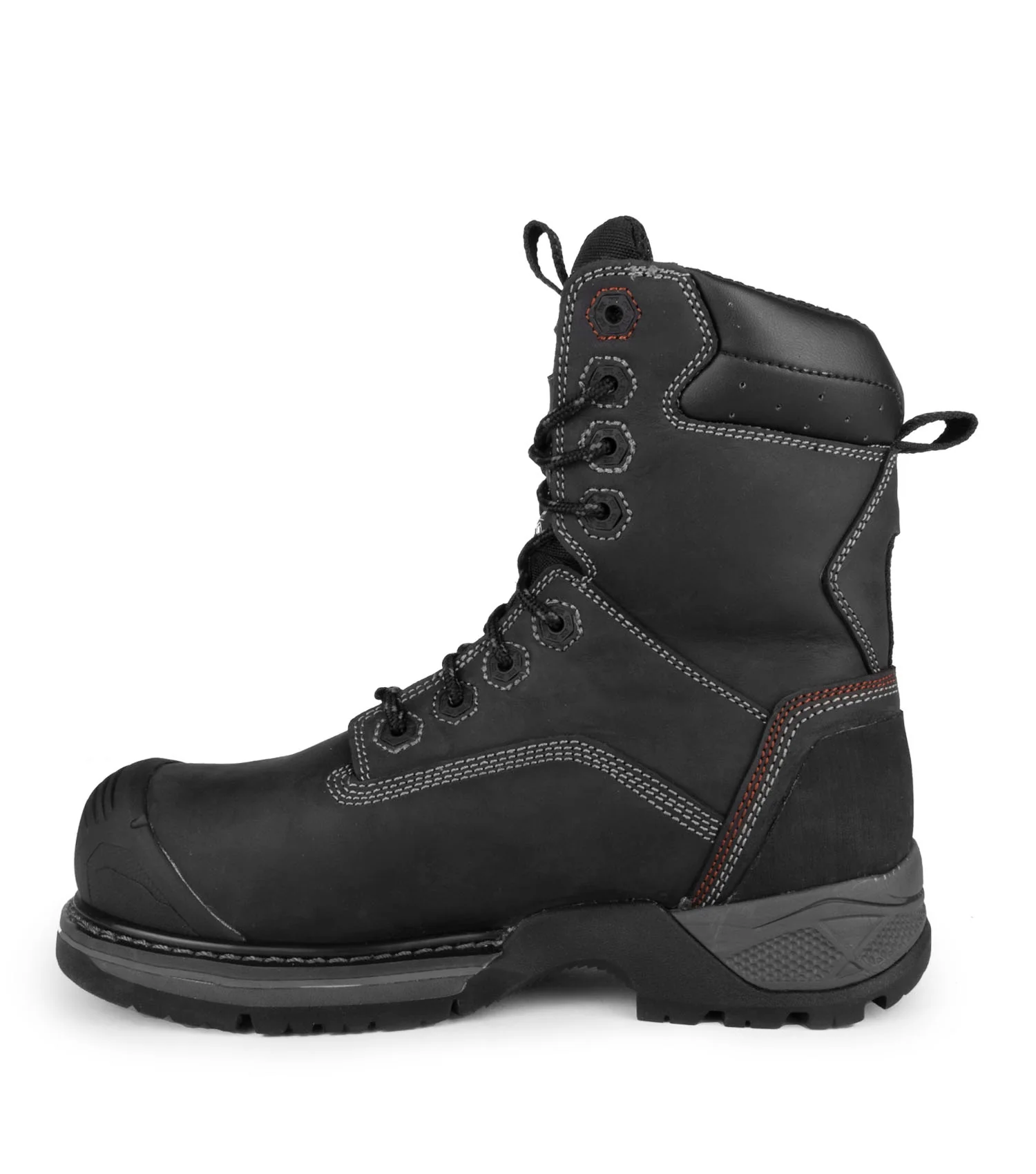 STC Rebel, Black | 8” Leather Work Boots | Waterproof Membrane - Image 3